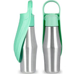 Portable Pet Dog Water Bottle Soft Silicone Leaf Design For Dog Pets Outdoor...