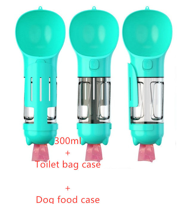 Pet Water Bottle Feeder Bowl Garbage Bag Storage Portable Pet Outdoor Travel...