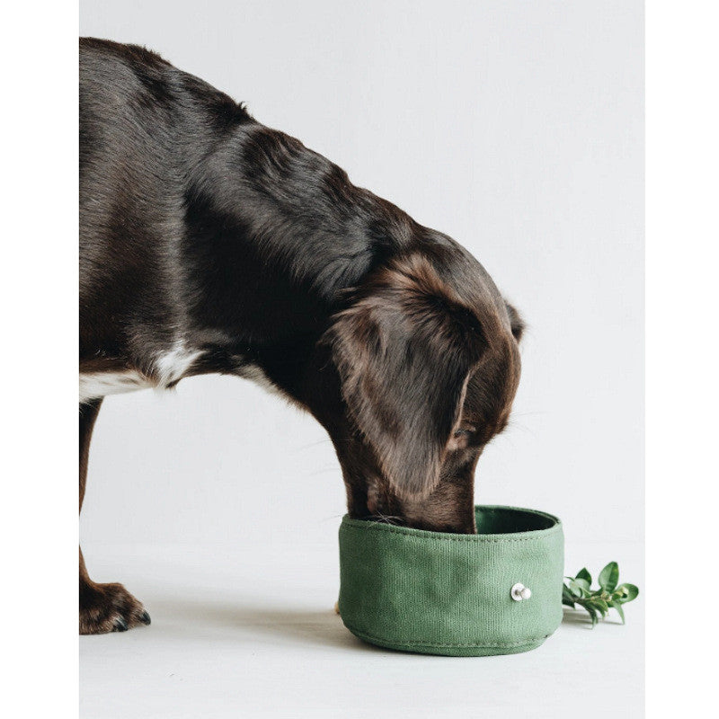 PawPath Travel — Folding Dog Bowl Canvas Dog Tableware Drinking...