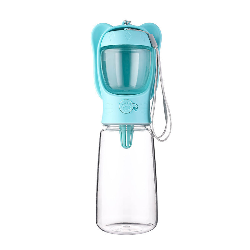 2 In 1 Dog Water Bottle, Leak Proof Portable Pet Water Bottle With Food...