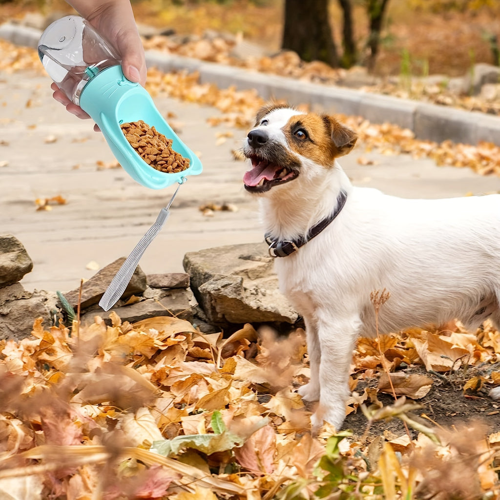 2 In 1 Dog Water Bottle, Leak Proof Portable Pet Water Bottle With Food...