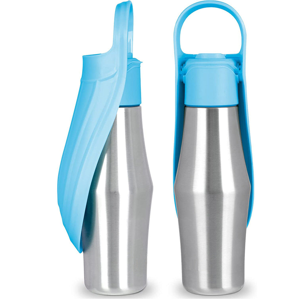Portable Pet Dog Water Bottle Soft Silicone Leaf Design For Dog Pets Outdoor...