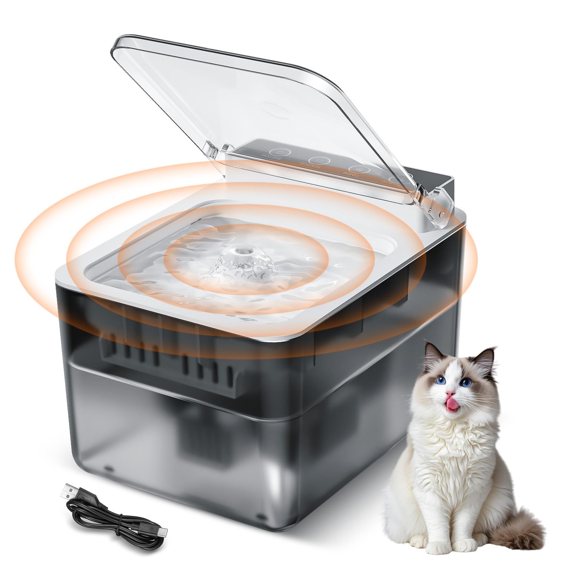 PawPath — Wired Automatic Pet Fountain Dog Water Dispenser...