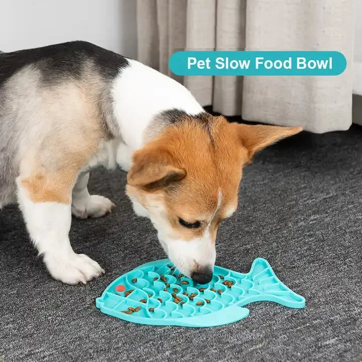 PawPath — Silicone Lick Mat For Pet Dogs Slow Food Plate Rice Bowl...