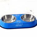 PawPath — Stainless Steel Double Bowl Dog Food Bowl Water Bowl...