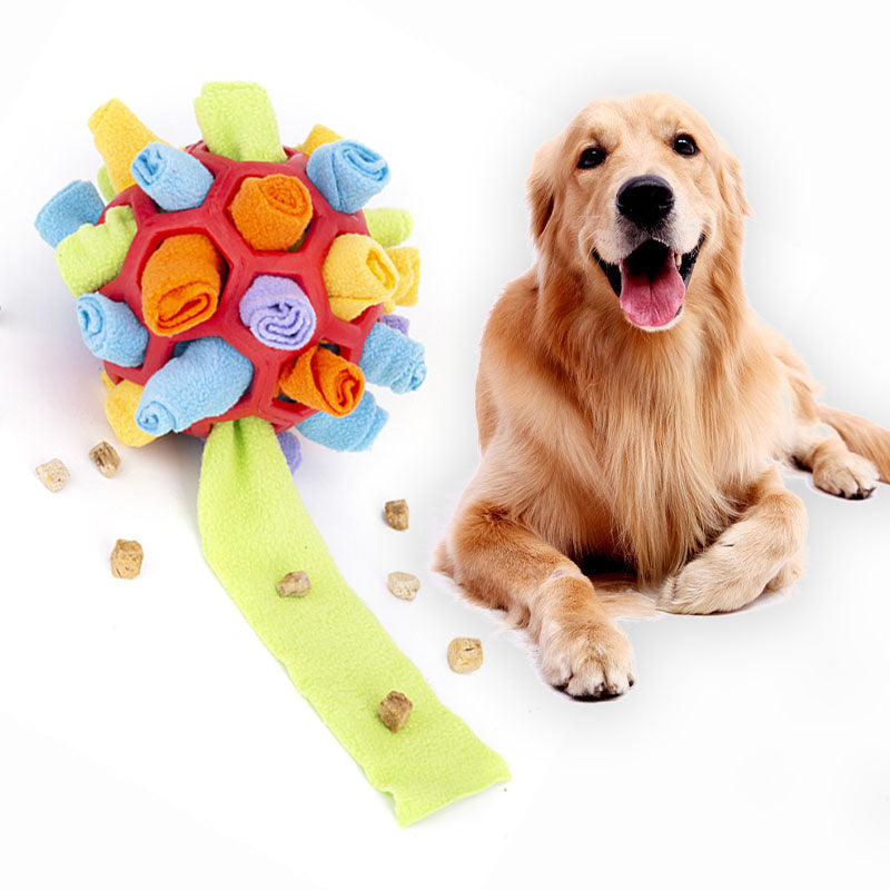 PawPath Enrichment — Pet Dog Sniff & Snack Puzzle Ball Snuffle...