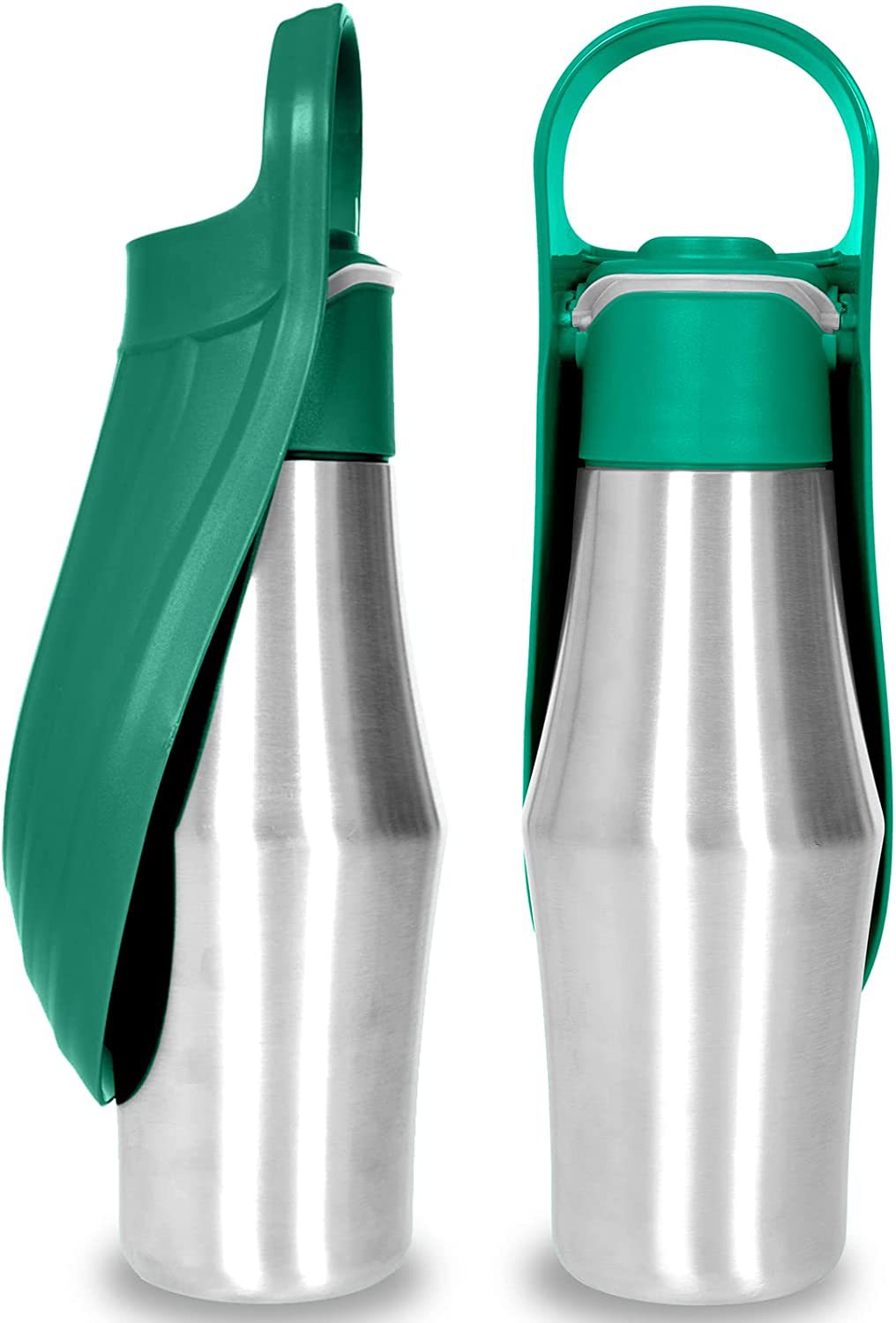 Portable Pet Dog Water Bottle Soft Silicone Leaf Design For Dog Pets Outdoor...