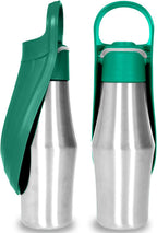 Portable Pet Dog Water Bottle Soft Silicone Leaf Design For Dog Pets Outdoor...