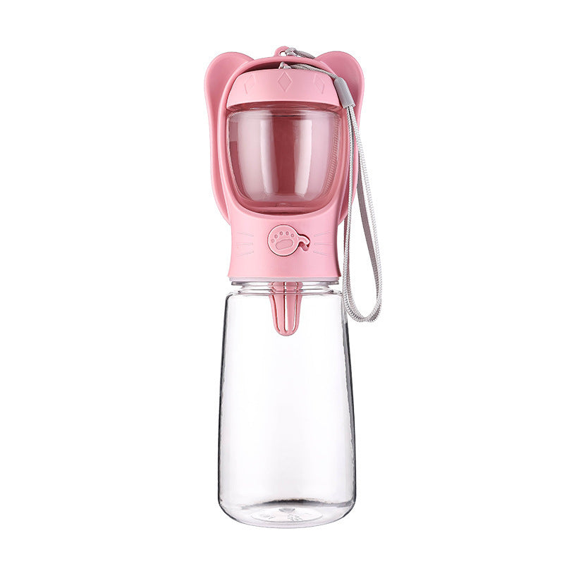2 In 1 Dog Water Bottle, Leak Proof Portable Pet Water Bottle With Food...