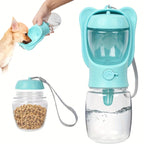 2 In 1 Dog Water Bottle, Leak Proof Portable Pet Water Bottle With Food...