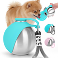 PawPath Travel — Portable Dog Water Bottle 10oz Stainless Steel...