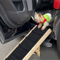 PawPath Travel — Wooden Adjustable Pet Dog Ladder Foldable...