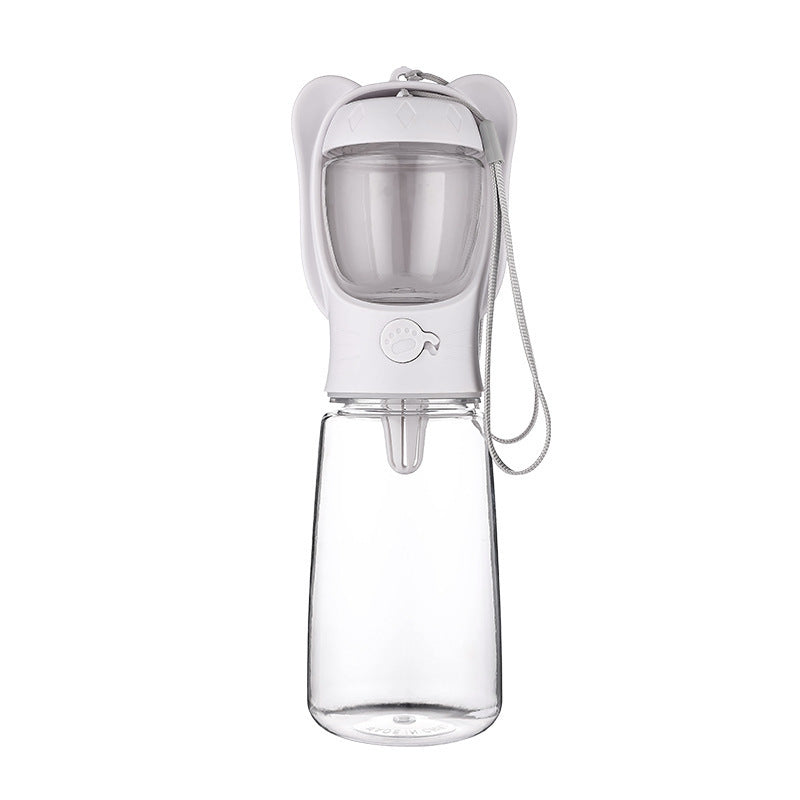2 In 1 Dog Water Bottle, Leak Proof Portable Pet Water Bottle With Food...